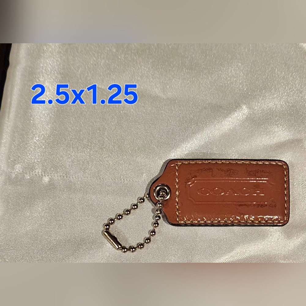 Coach  Leather Patent Hangtag